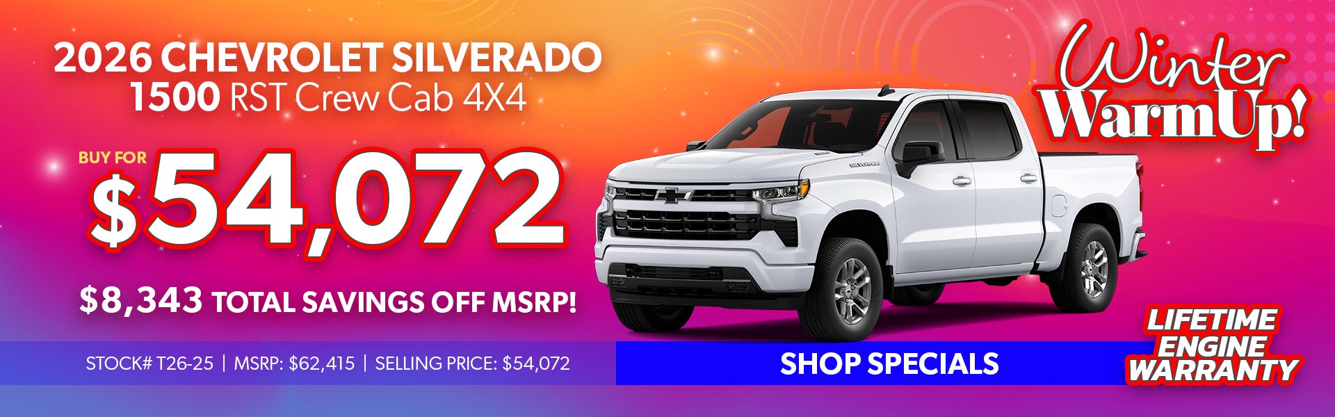 2026 Chevrolet Silverado 1500 RST 4X4